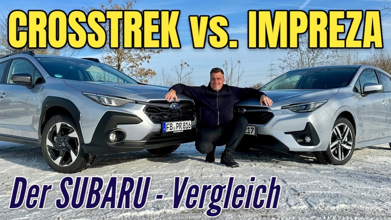 SUBARU CROSSTREK oder IMPREZA? Vergleich der beiden ALLRAD-Japaner mit BOXERMOTOR | Test | 2024