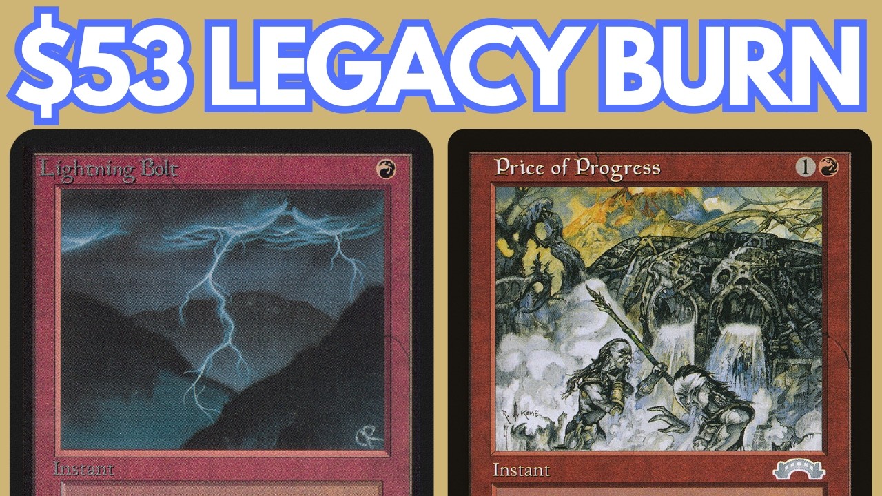 4x PRICE OF PROGRESS! Legacy Mono Red Burn with NO RESERVE LIST cards. MTG League