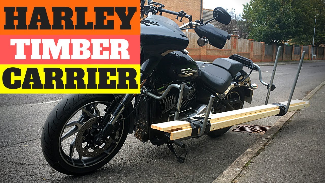 How To Carry A Surfboard On A Harley Motorcycle | Motorcycle Timber & Pipe Carrier