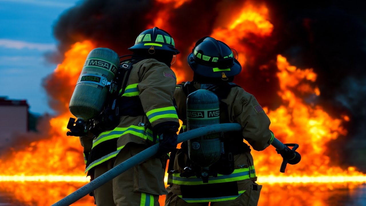 Los bomberos tardan poco más de un minuto en uniformarse