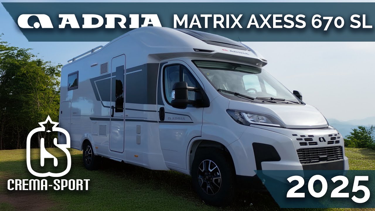 🚐 Adria Matrix Axess 670 SL 2025 | Camper Semintegrale 7,48m Versatile e Confortevole