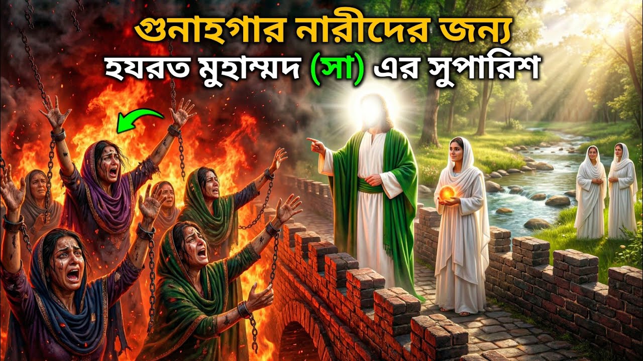 হযরত মুহাম্মদ (সা) এর উম্মতের নারীদের উপর জাহান্নামের শাস্তি এবং তাঁর শাফাআত | Islamic Bengali Story