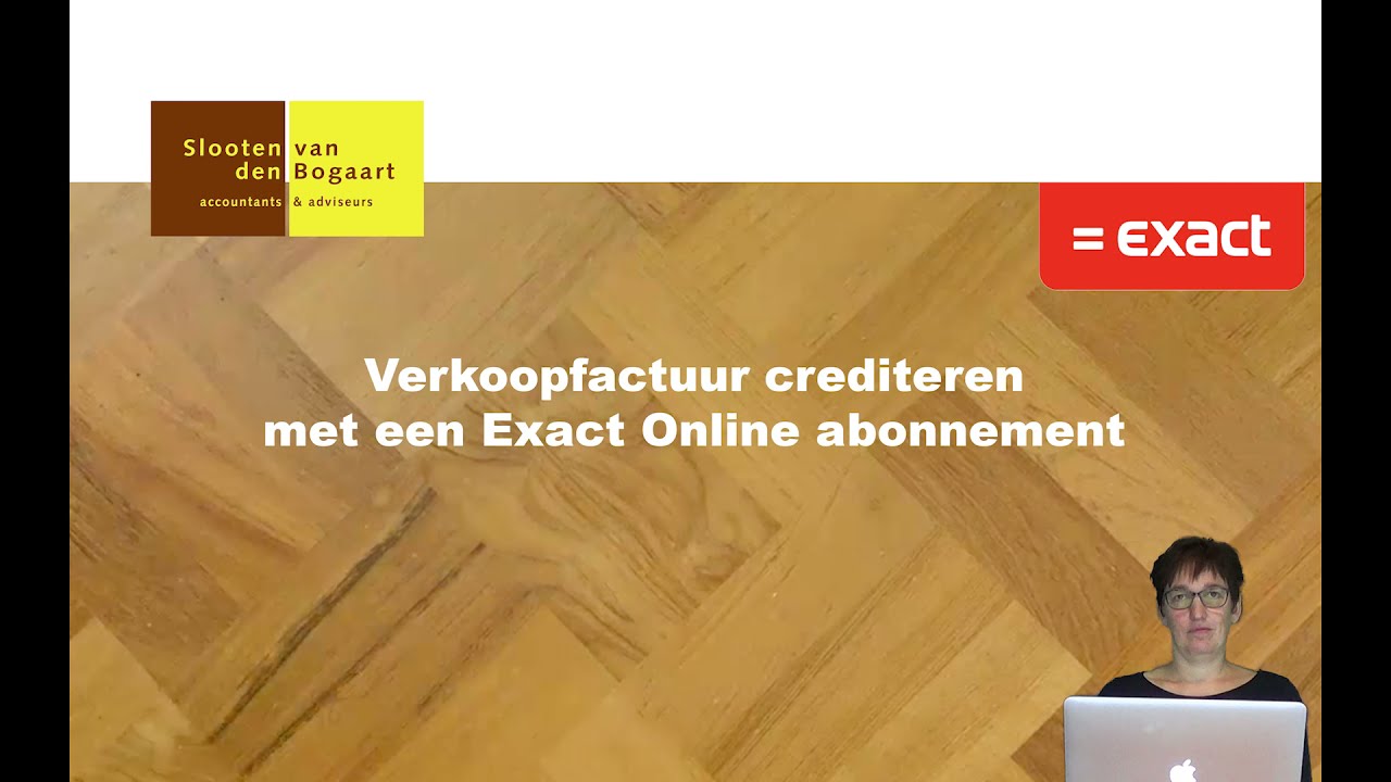 Exact Online - Verkoopfactuur crediteren met een Exact Online abonnement