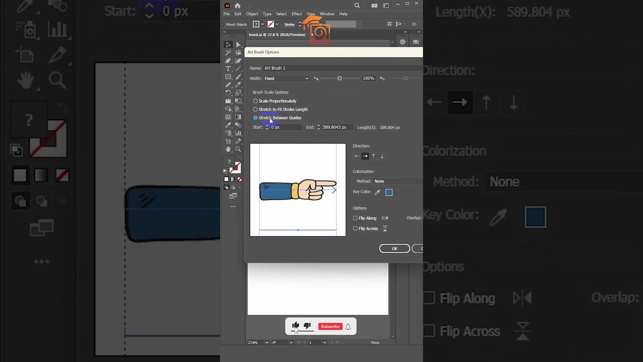 Custom Brush #handbrush #brush #illustrator #shorts #osdc