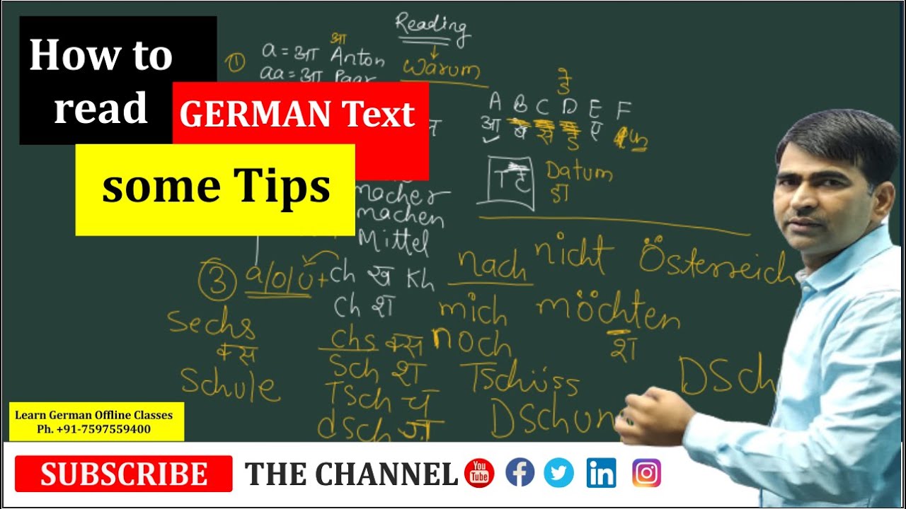 How to read GERMAN Text- some Tips | Learn German A1 A2