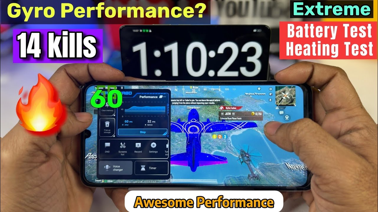 Redmi 13C 5G Pubg BGMI Test | Battery Drain Test | Heating Test | Redmi 13c 5G Graphics Settings