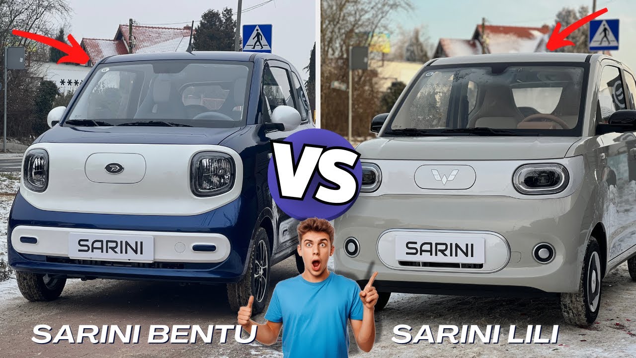 POR&Oacute;WNANIE DW&Oacute;CH SAMOCHOD&Oacute;W ELEKTRYCZNYCH SARINI: BENTU VS LILI #sarini #new