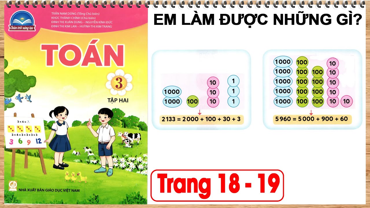 Hướng dẫn dạy Toán 3 chân trời sáng tạo tập 2 trang 18 | Em làm được những gì