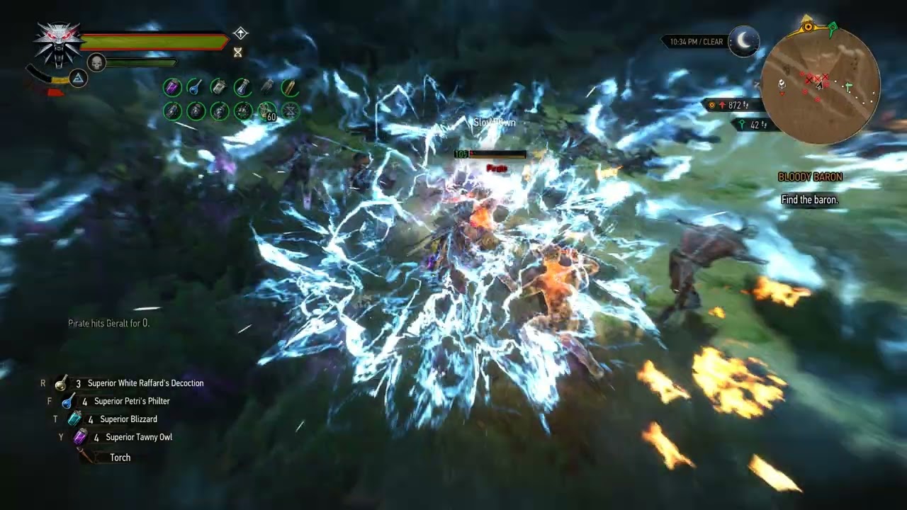 Ultimate AARD slashing body into pieces Best sign build Witcher 3