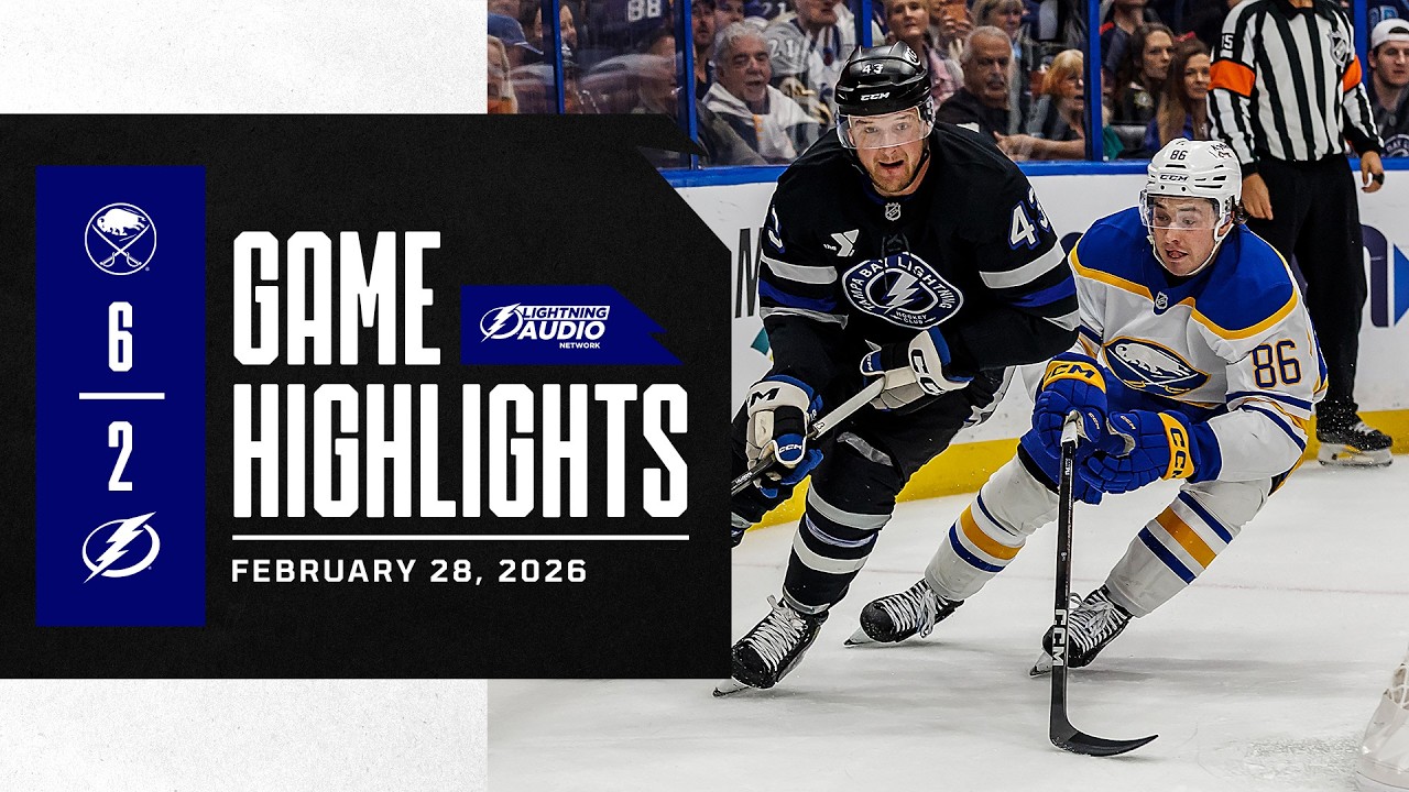Lightning vs Sabres | Lightning Radio Highlights | 2/28/26