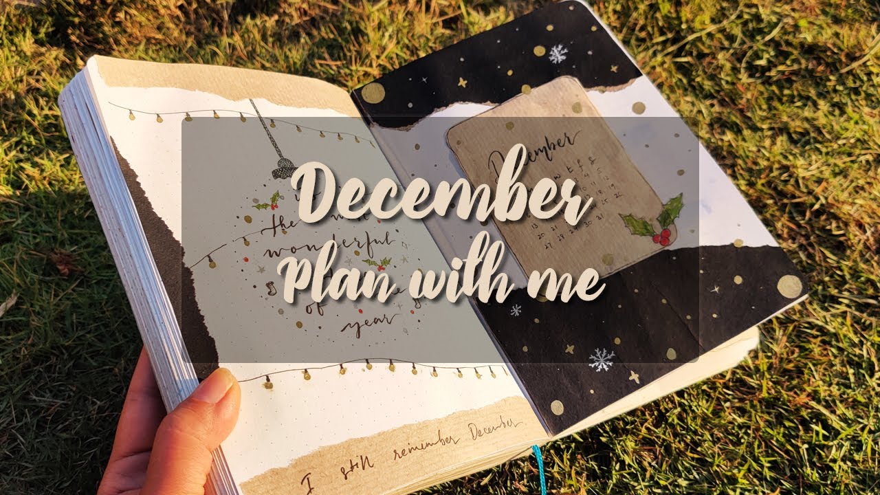 PLAN WITH ME | DECEMBER 2020 Bullet Journal Setup | Cozy Winter Christmas theme | Aasthaetics