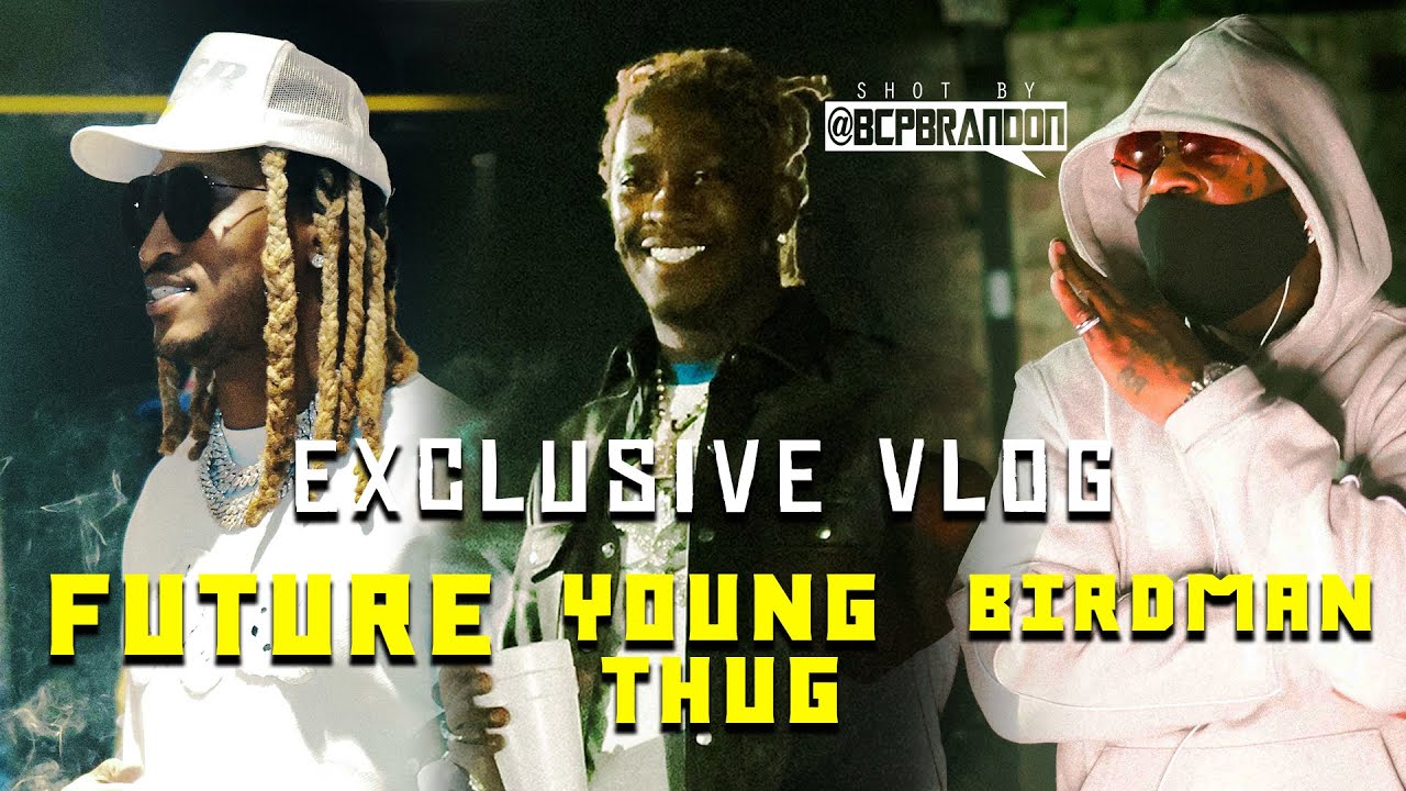 Future, Young Thug, Birdman Pull Up For Swamp Izzo's "3 Cell Phones” Video Shoot
