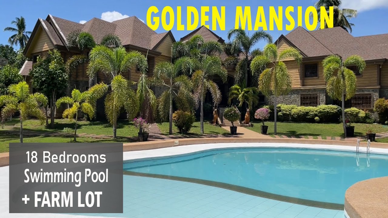House Tour 14 || Fully Furnished GOLDEN MANSION with FARM LOT | Swimming Pool For Sale