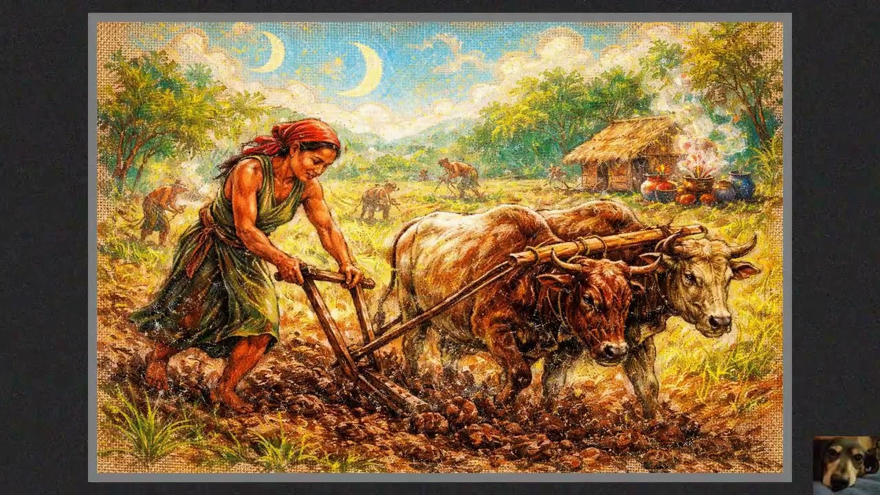 Looms forever idle after she chose the spear