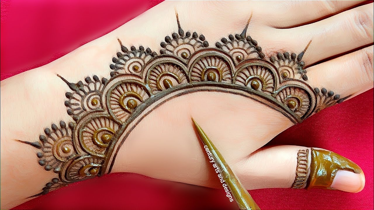 New stylish back hand mehndi design | easy mehndi design | mehndi ka design | mehndi design | mehndi