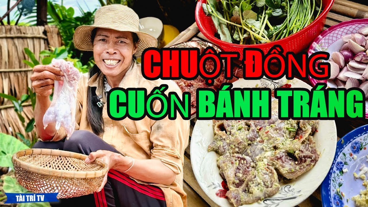 Độc Lạ Mộng Kha Làm Món Chuột Đồng Cuốn Bánh Tráng Thơm Ngon Ngất Ngây | Tài Trí TV