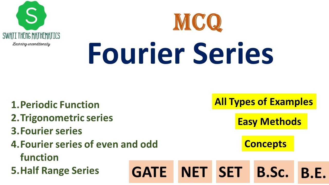 Fourier series MCQ questions and Answers || MCQ's Fourier series bsc maths, BE maths