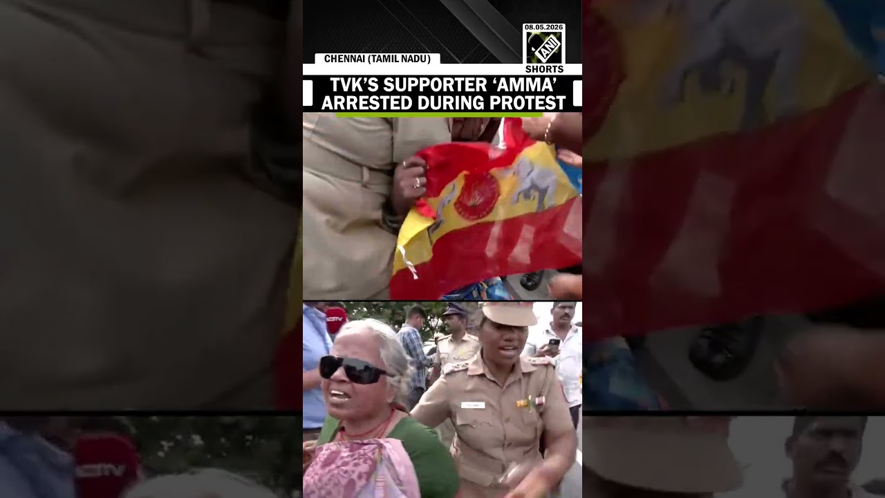 TVK Supporters Stage Protest Outside Lok Bhavan In Chennai, Several Detained By Police