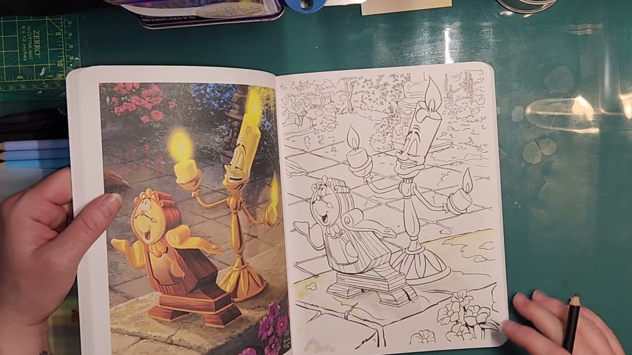 Let's color! Thomas Kinkade Disney collection!