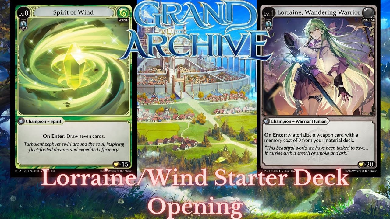 Grand Archive TCG Lorraine Starter Deck Opening