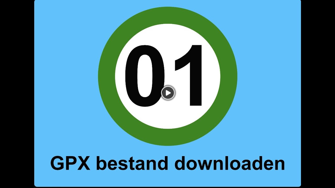 GPX bestand downloaden