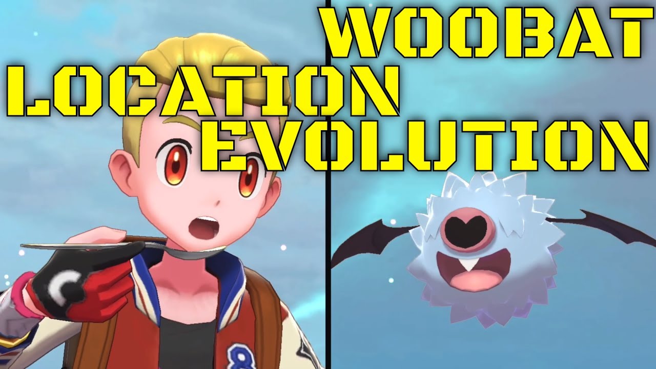 Pokemon Sword And Shield Woobat Evolution and Location