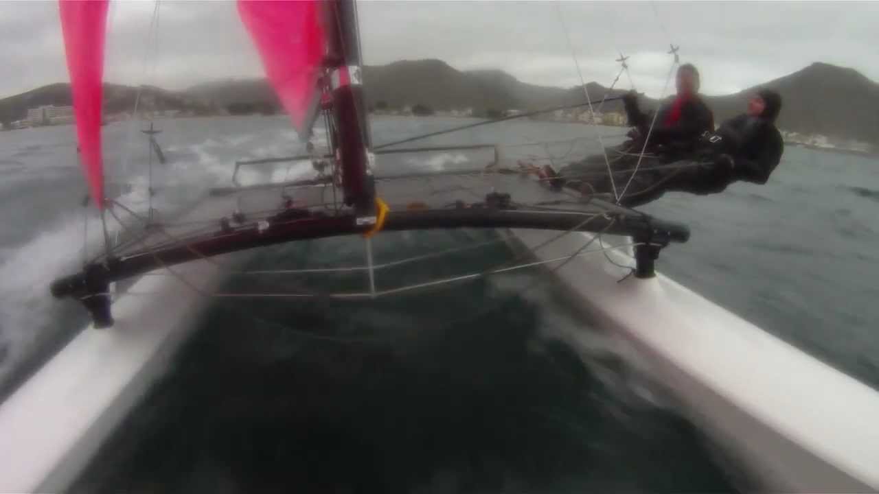Hobie cat 16 Pollensa 2012; speed race