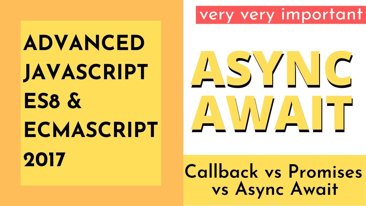 Async Await in JavaScript in Hindi | ES8 Async/Await Functions in Hindi