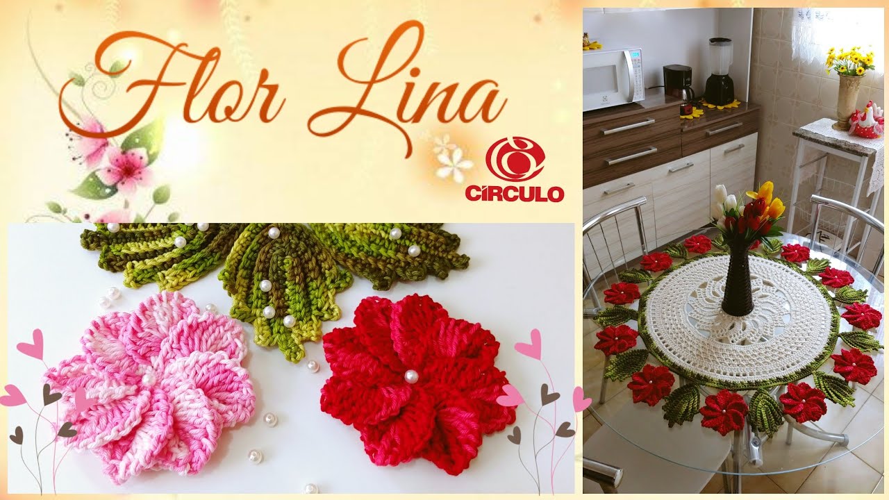Repost. 🌺 Flor Lina em Crochê Para aplicação. Por Vanessa Marcondes .