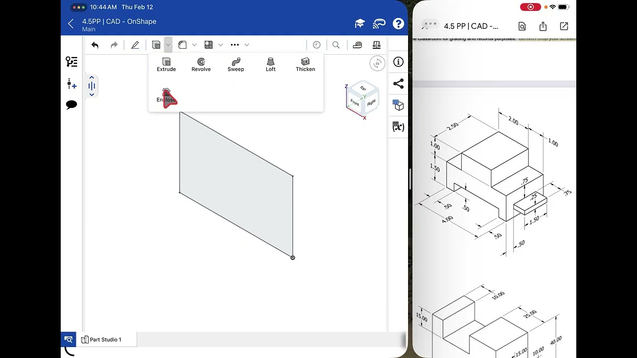 OnShape - 4.5.PP | Intro & Drawing #1