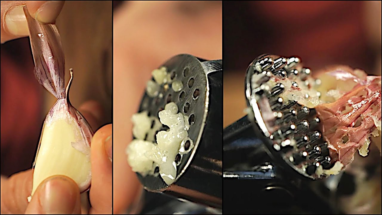 ASMR Peeling garlic [HQ crinkly sounds]