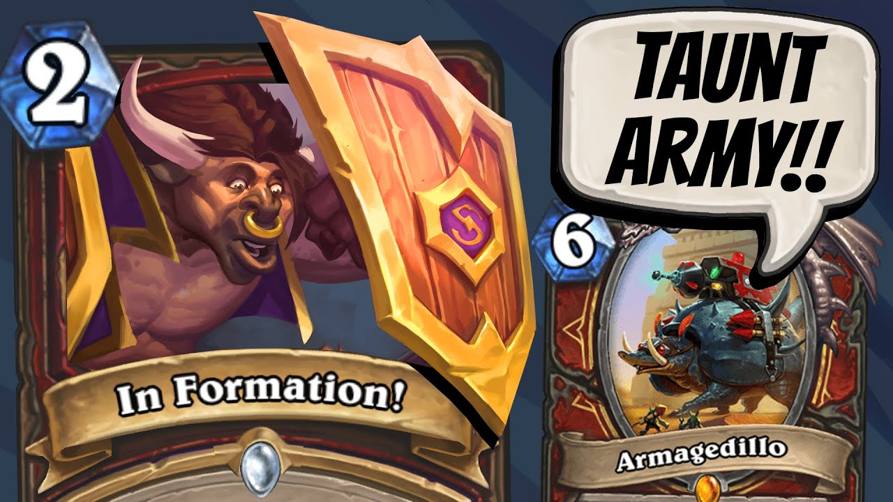 HUGE TAUNT WALLS!! In Formation Taunt Warrior is Super FUN! | Scholomance Academy | Hearthstone