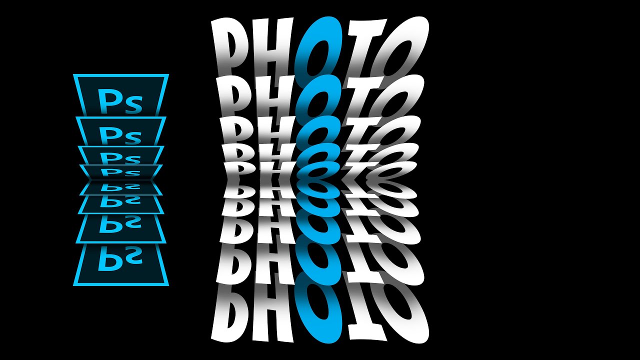 FLIP TEXT EFFECT | PHOTOSHOP TYPOGRAPHY | PHOTOSHOP TUTORIAL