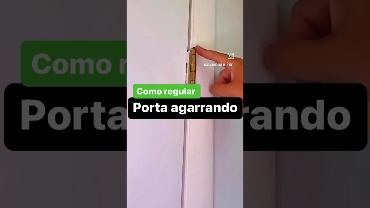 Como regular dobradi&ccedil;a de porta #dicadecasa #dicasparacasa #casa