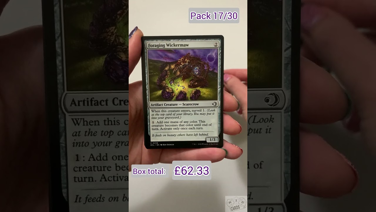 Day 17: 30 days of Lorwyn Eclipsed play boosters!#boosteropening #mtg #mtgecl #mtglorwyneclipsed