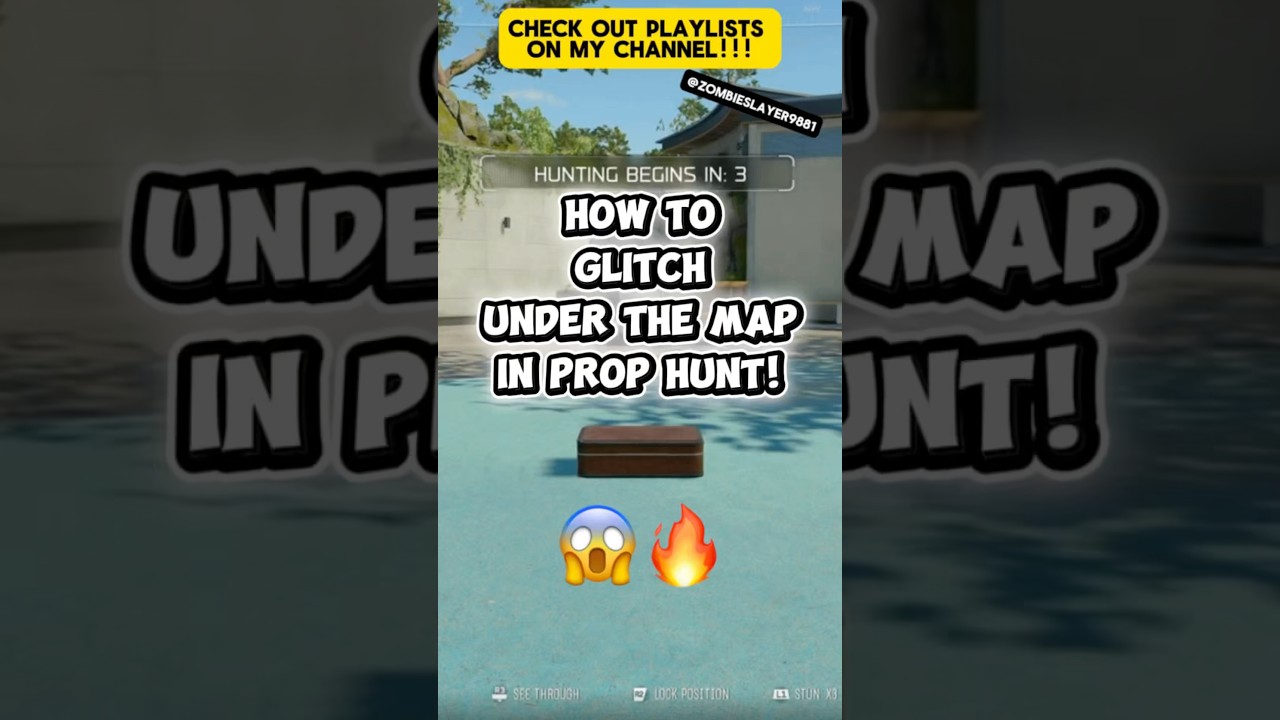 😱 HOW TO BE INVISIBLE IN BO7 PROP HUNT! (Raid) #prophunt