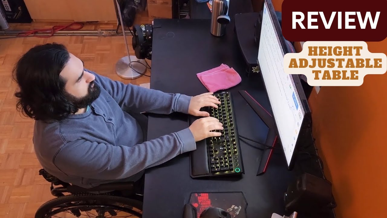 Height Adjustable Desk for Wheelchair Users | Accessible Home Office Furnishings Review