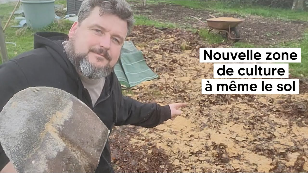 J'installe un nouveau potager de 30m² à même le sol