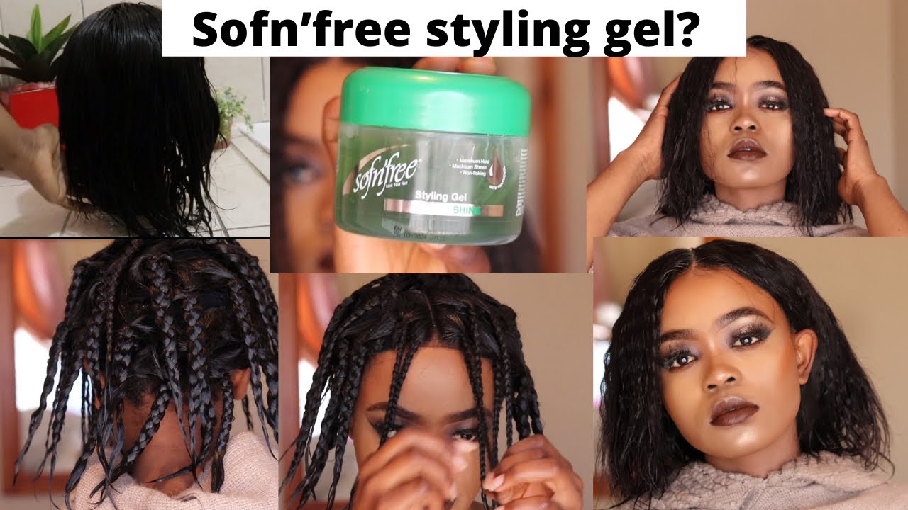 Sofn’free styling gel??Does it work on wigs???|| Straight hair to curls||South African Youtuber