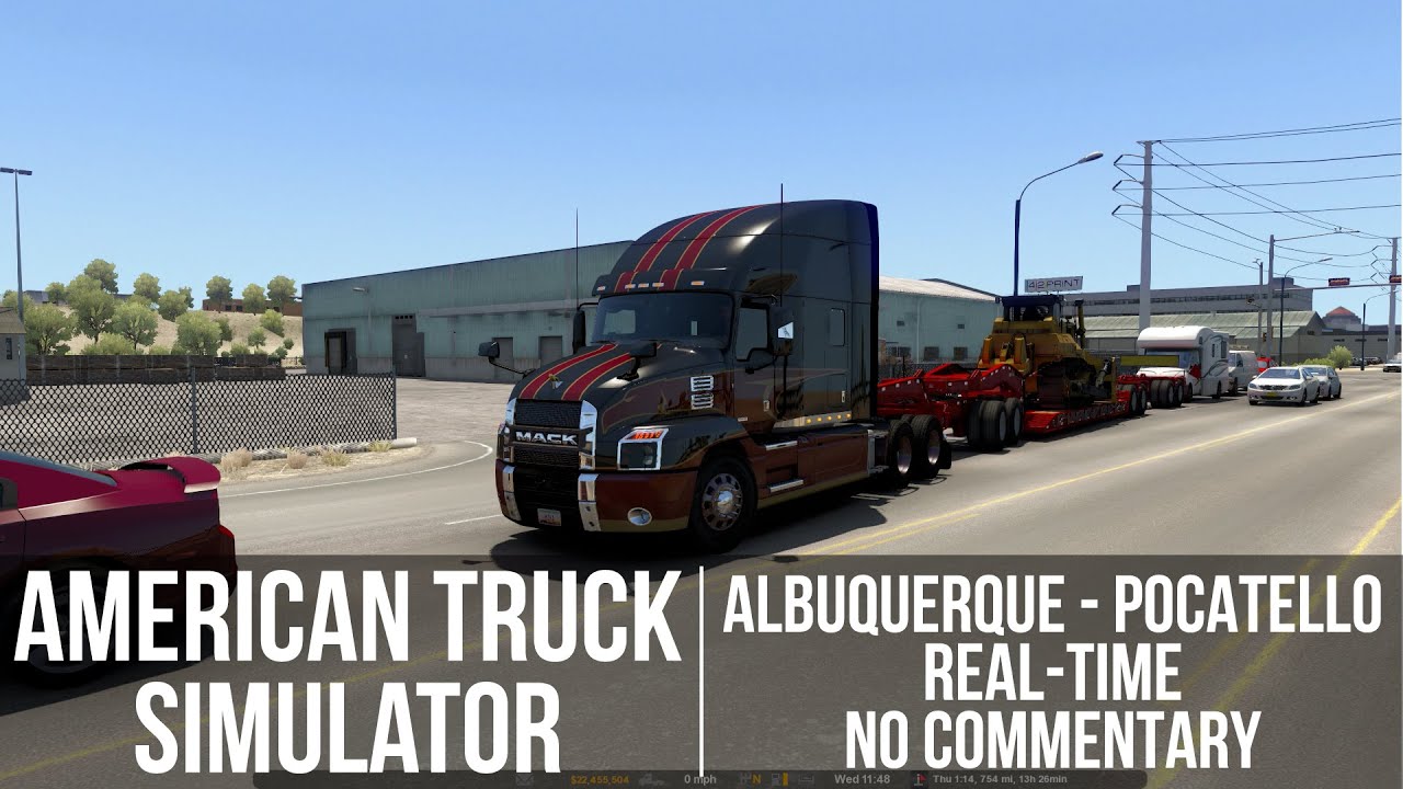 American Truck Simulator - Albuquerque to Pocatello - Real time, gameplay only