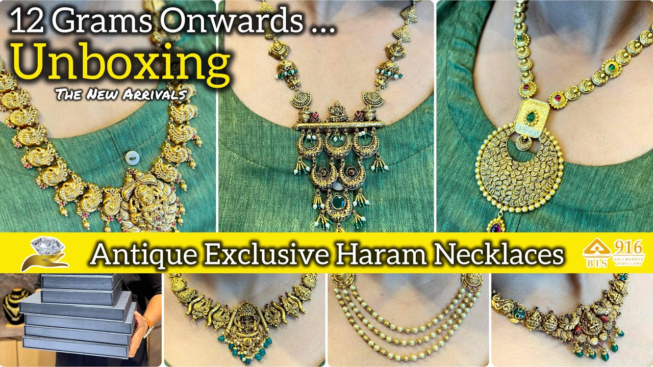UNBOXING New Antique Haram Necklaces Collections / Perfect Antique In Lightweight Concept