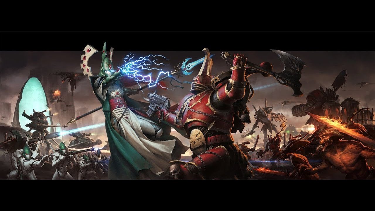 DAWN of WAR FR Replays : Chaos vs Eldars