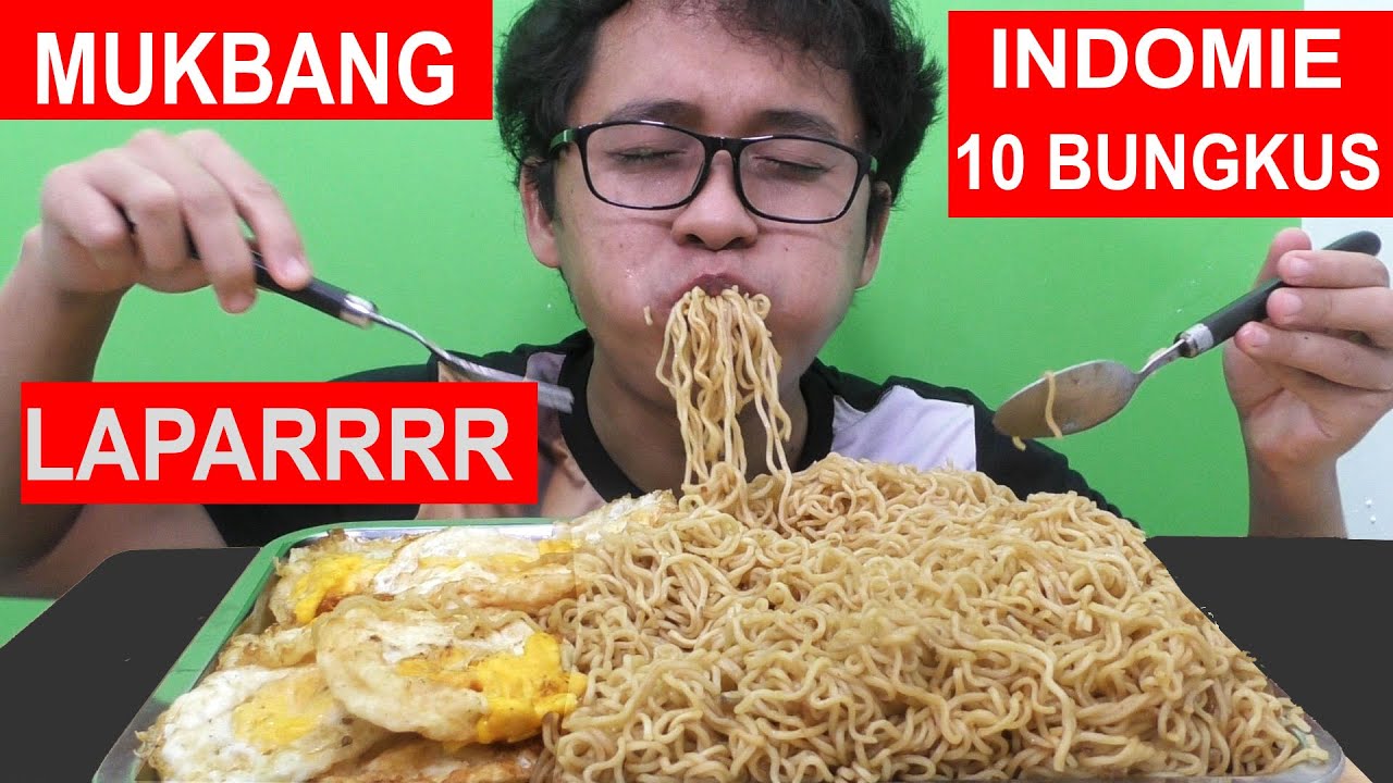 LAPAR MAKAN INDOMIE 10 BUNGKUS, HABIS GA YA ?
