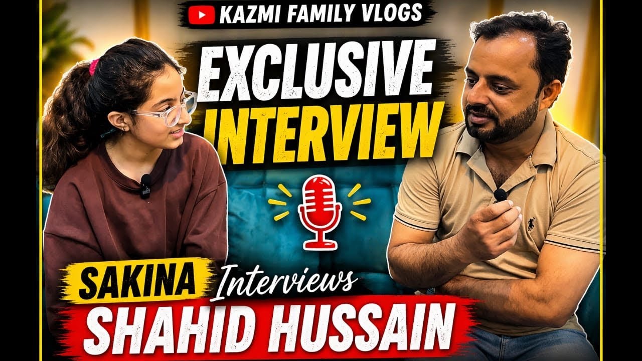 Sakina&rsquo;s Exclusive Interview with Shahid Hussain 🎤 | Must Watch!