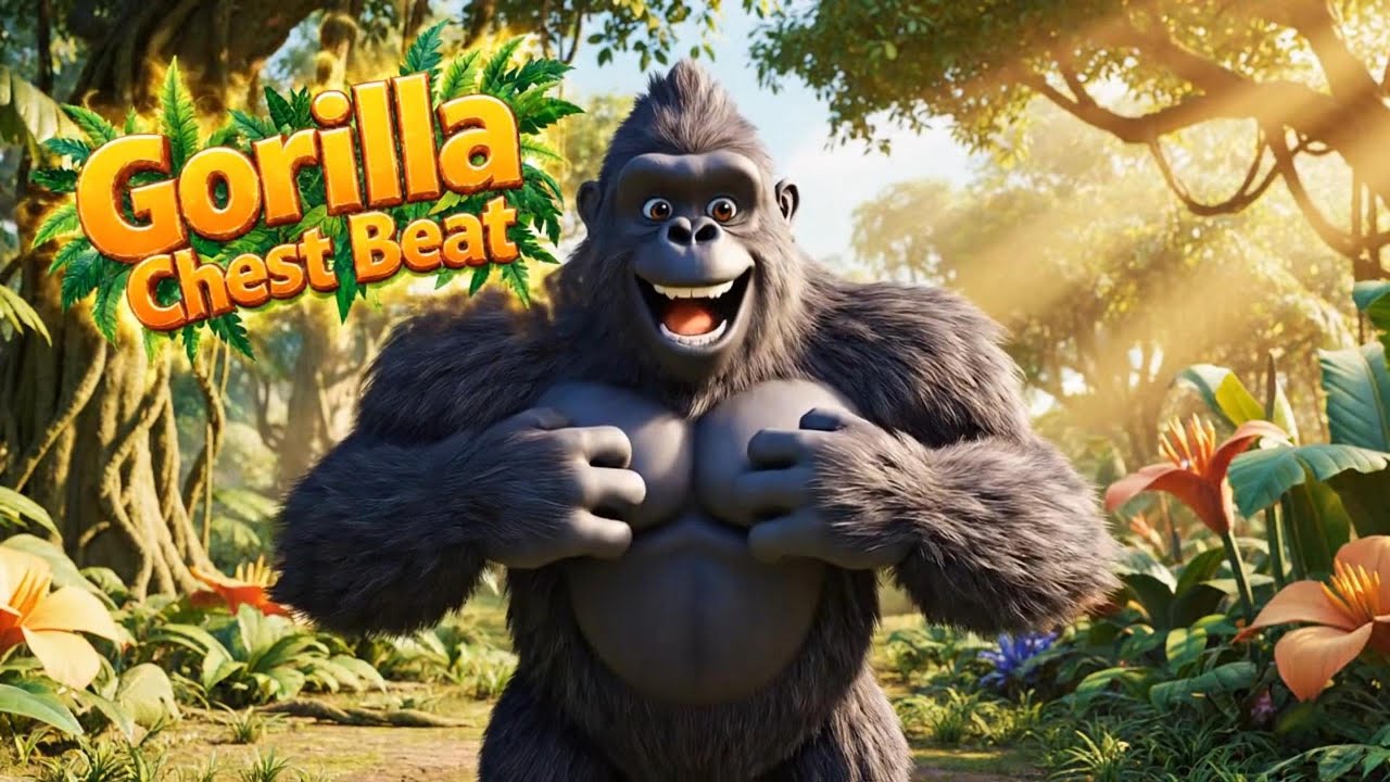 Day 35 | Gorilla Chest Beat Song | Animal Dance – Daily Meowww
