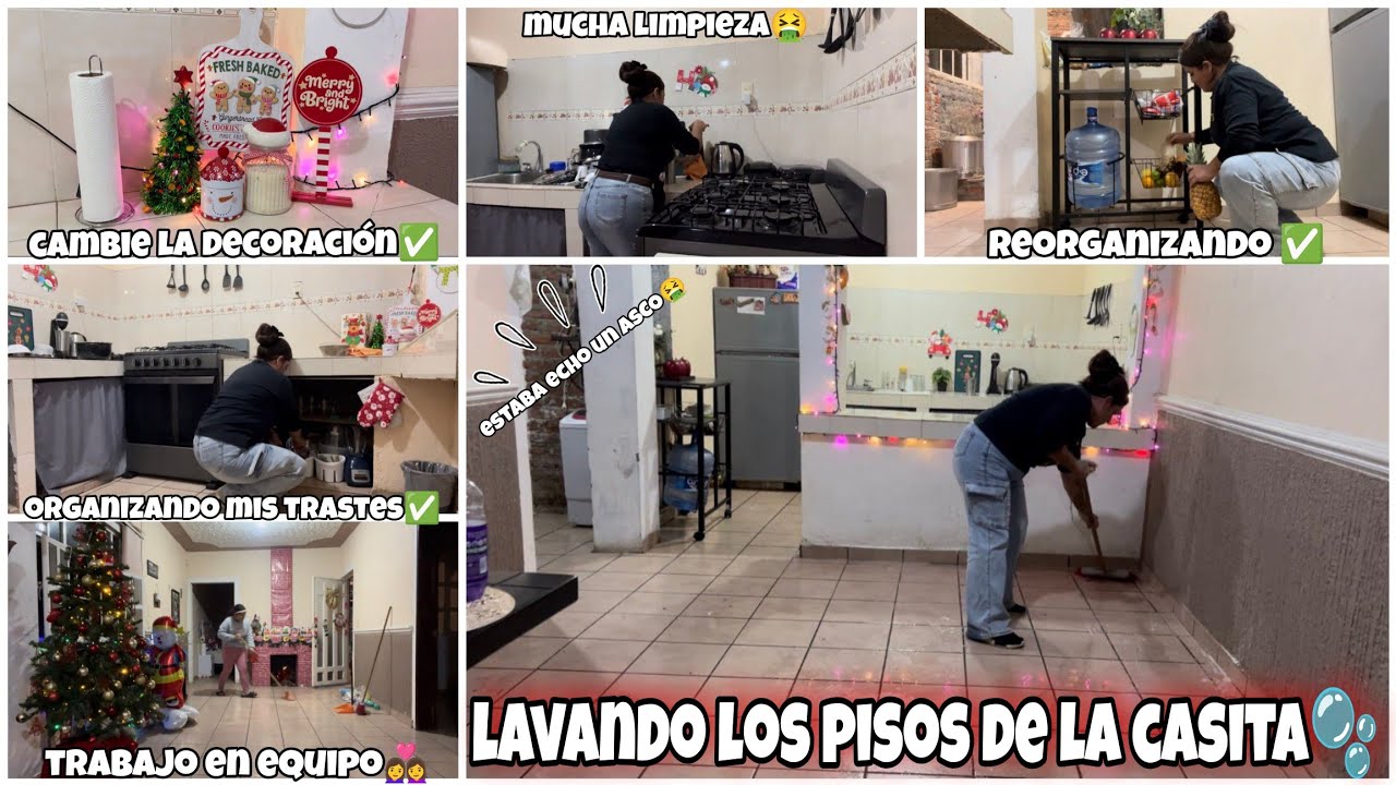 MUCHA limpieza En la CaSSita🏠🎄+OrganizandOO✅todo MUY BIEN🫧+TraBajo EN eQuIPO👩‍❤️‍👩✅👍🏻