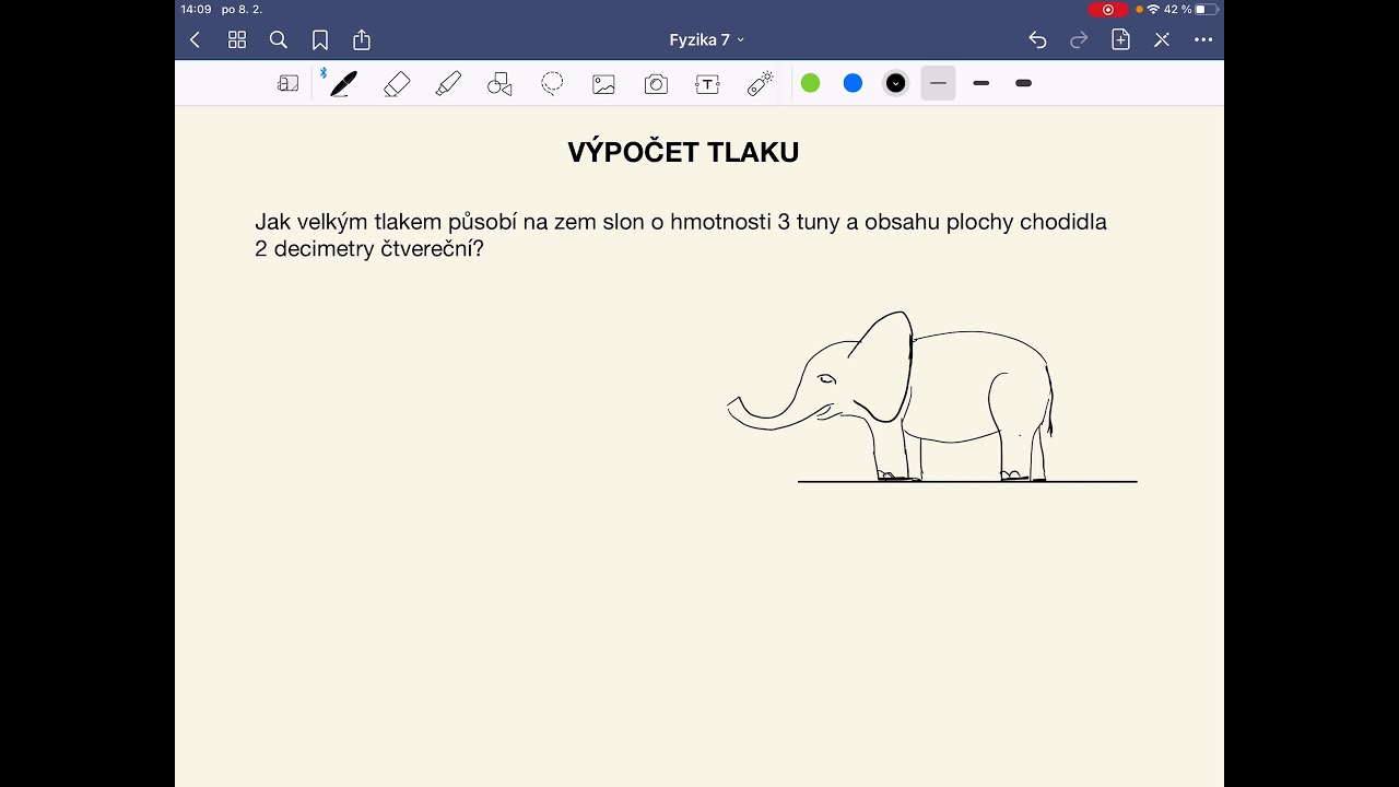 Výpočet tlaku