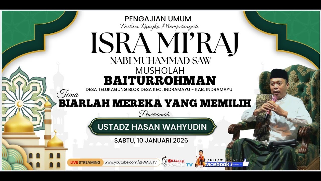 CERAMAH AGAMA USTADZ HASAN WAHYUDIN ][ ANTARA DEDO&rsquo;A LAN MACA DO&rsquo;A ][ 22 JANUARI 2026
