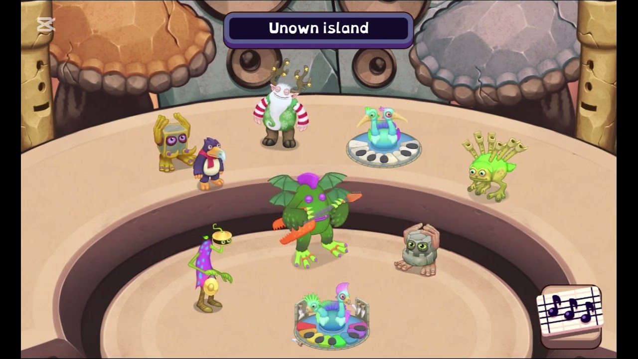 Unown island update 8, +stogg (my singing monsters composer)
