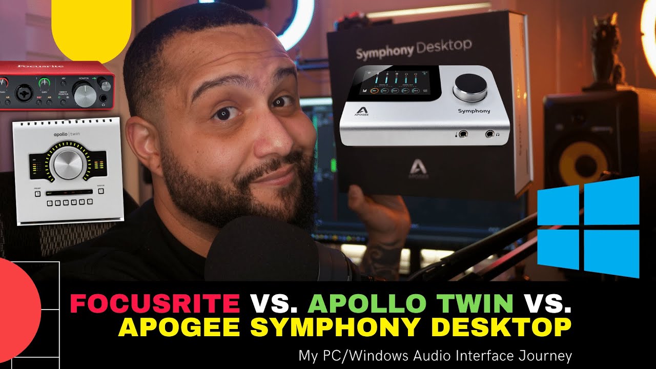 Focusrite Scarlett 2i2 vs. Apollo Twin Duo USB vs. Apogee Symphony Desktop (My Windows PC Journey)
